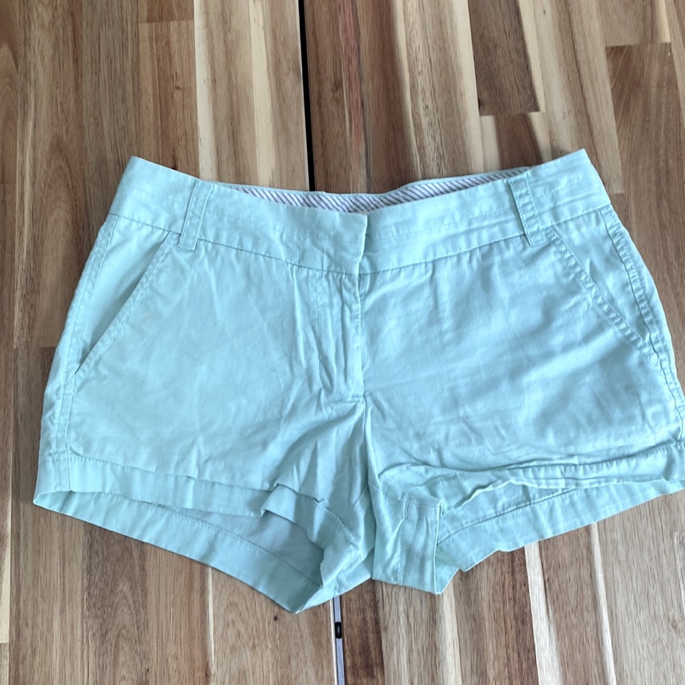 Light Green / Mint color J Crew Chino Shorts